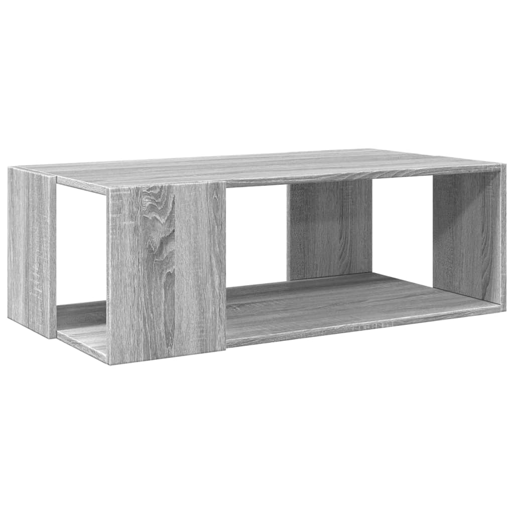 vidaXL Mesa de centro madera de ingeniería gris Sonoma 89,5x48x30 cm