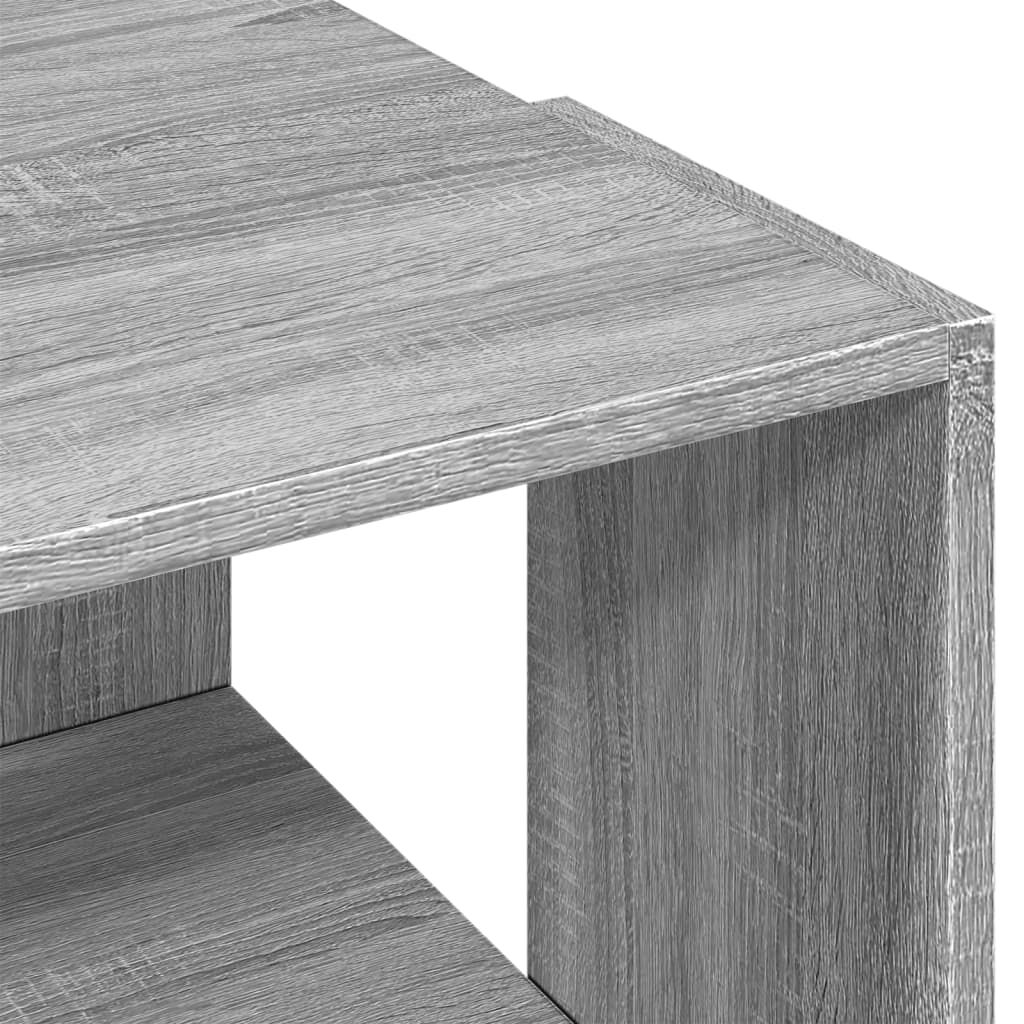 vidaXL Mesa de centro madera de ingeniería gris Sonoma 89,5x48x30 cm