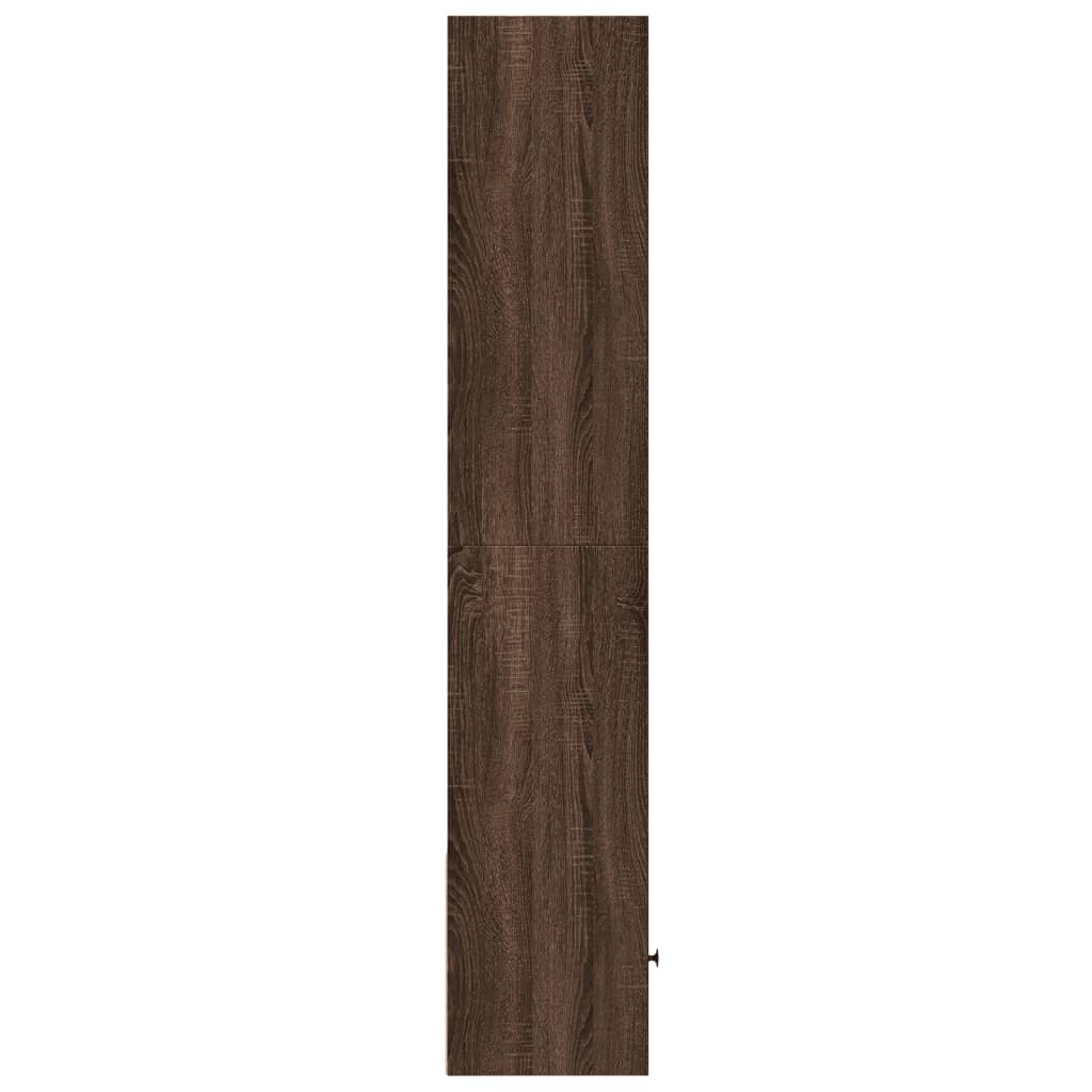 vidaXL Estantería de madera de ingeniería marrón roble 40x36x189 cm