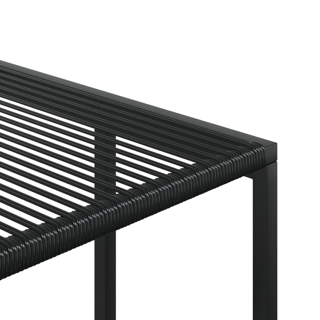 vidaXL Juego de comedor de jardín 9 piezas ratán sintético negro