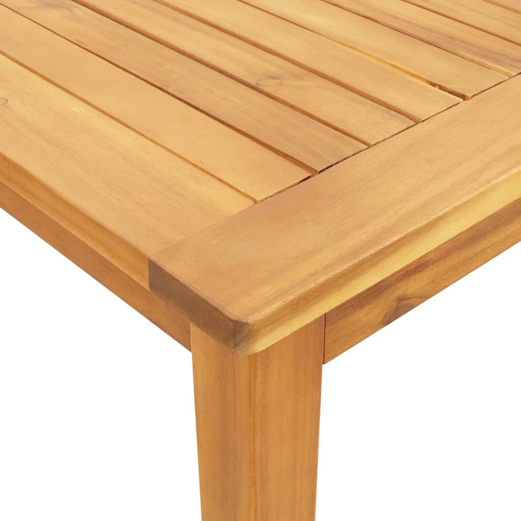 vidaXL Juego de comedor de jardín 9 piezas madera maciza de acacia