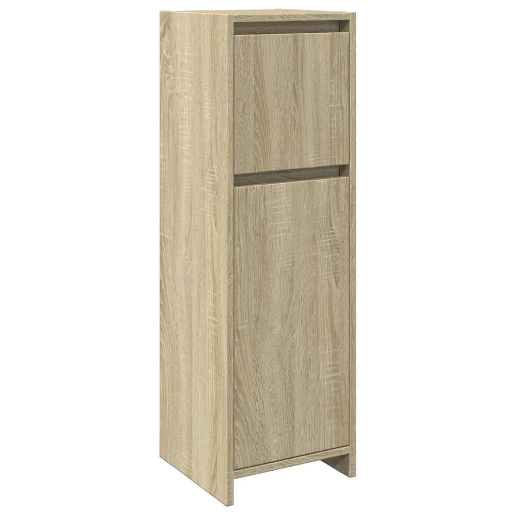 vidaXL Armario de baño madera contrachapada color roble 30x30x95 cm