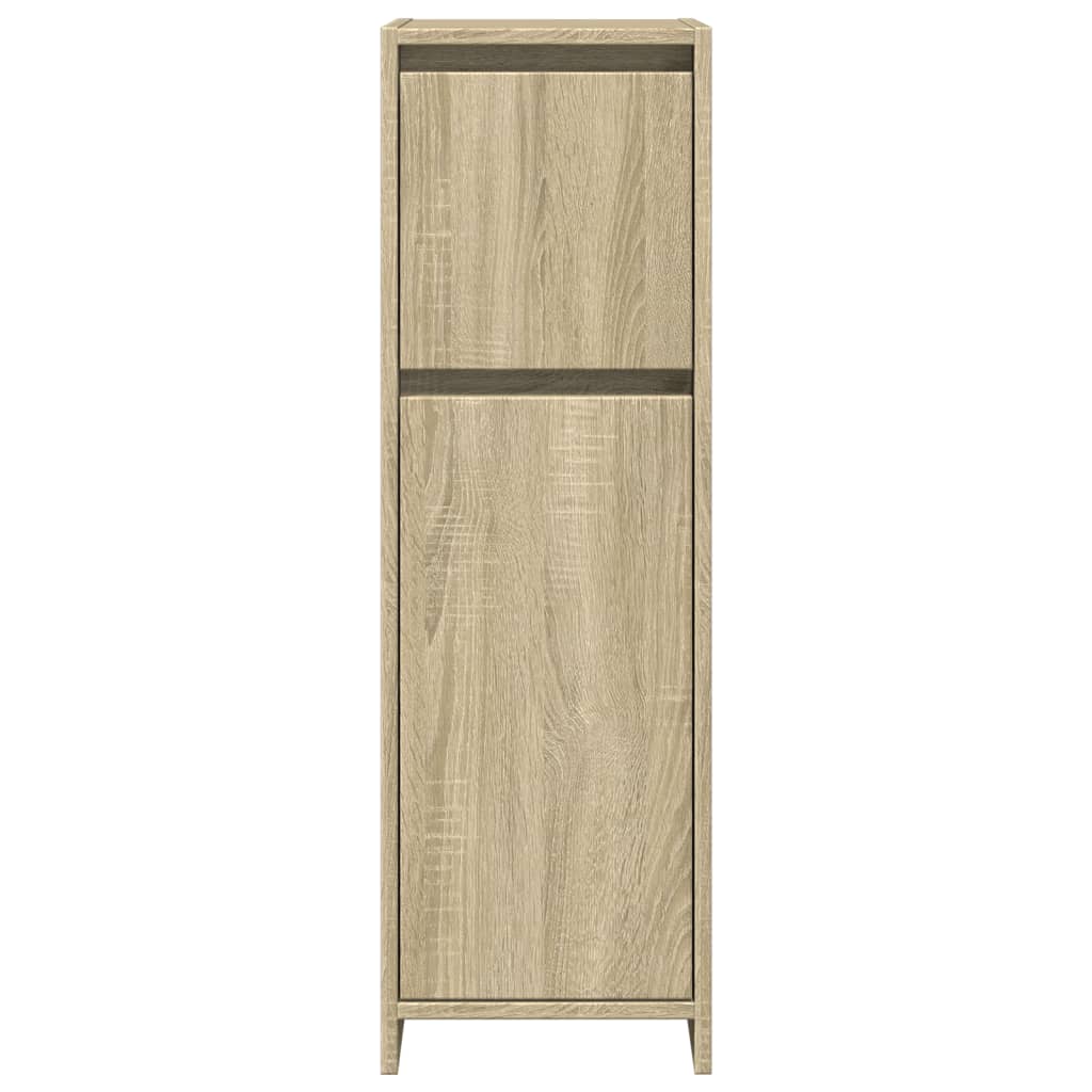 vidaXL Armario de baño madera contrachapada color roble 30x30x95 cm