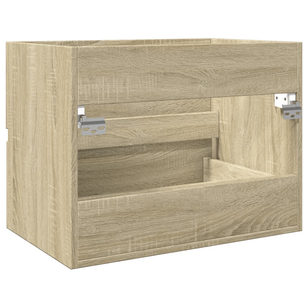 vidaXL Armario de lavabo contrachapada roble Sonoma 60x38,5x45 cm