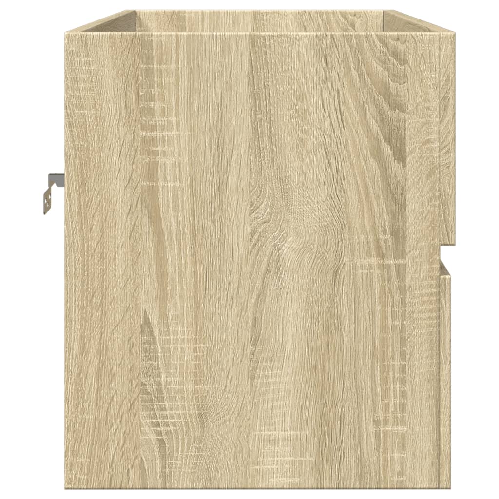 vidaXL Armario lavabo madera de ingeniería roble Sonoma 80x38,5x45 cm