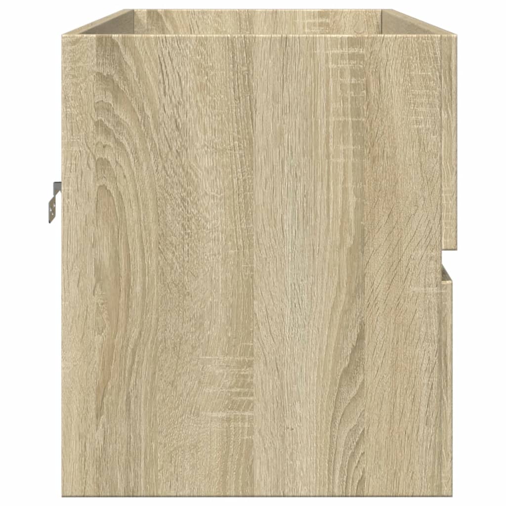 vidaXL Armario lavabo madera contrachapada roble Sonoma 90x38,5x45 cm