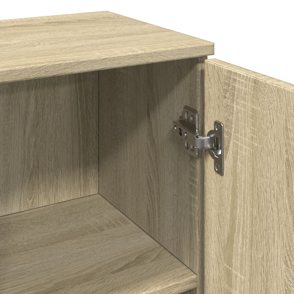 vidaXL Armario de baño madera contrachapada roble Sonoma 30x30x190 cm