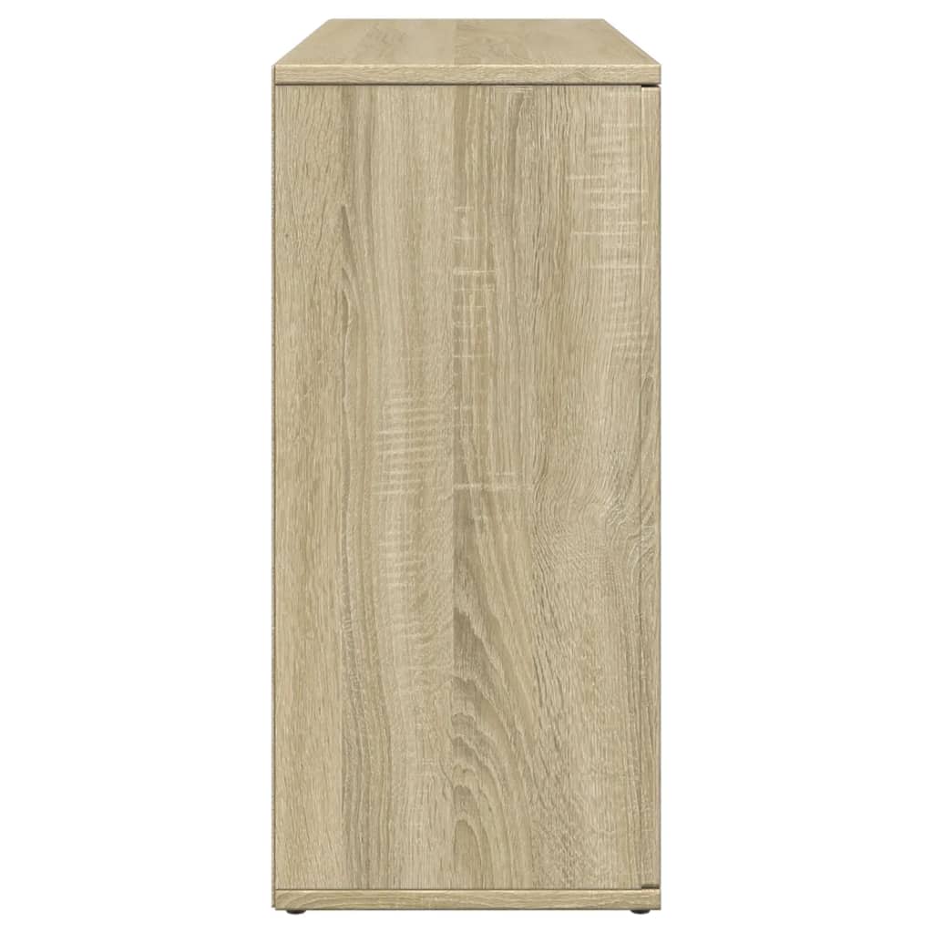 vidaXL Aparador de madera de ingeniería roble Sonoma 90,5x29,5x65 cm