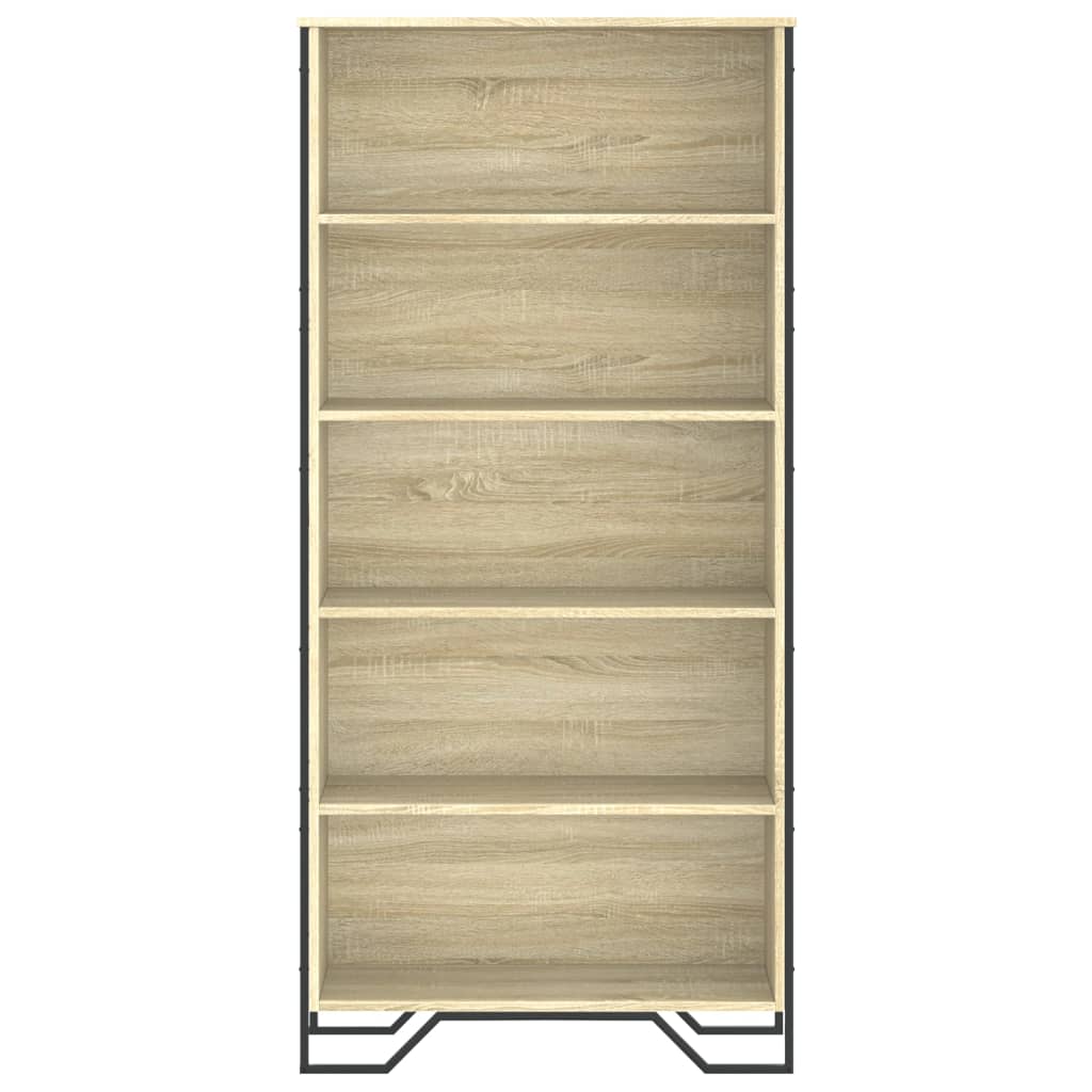 vidaXL Estantería madera de ingeniería color roble Sonoma 80x31x169 cm