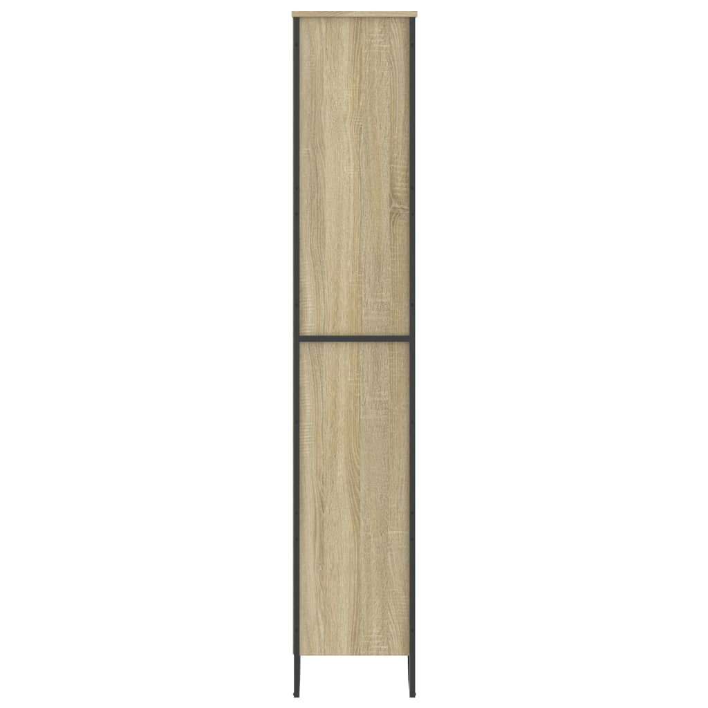 vidaXL Estantería madera de ingeniería color roble Sonoma 80x31x169 cm