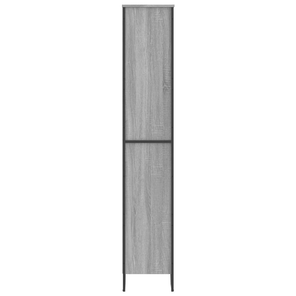 vidaXL Estantería madera de ingeniería color gris Sonoma 80x31x169 cm