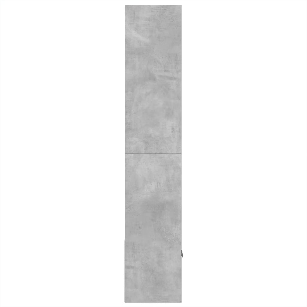 vidaXL Estantería de madera de ingeniería gris hormigón 70x36x189 cm