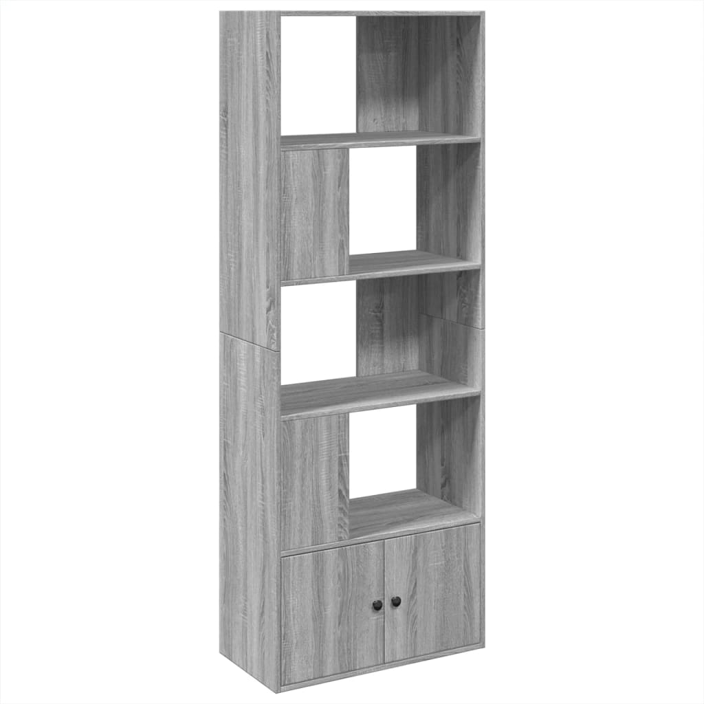 vidaXL Estantería madera de ingeniería gris Sonoma 70x36x189 cm