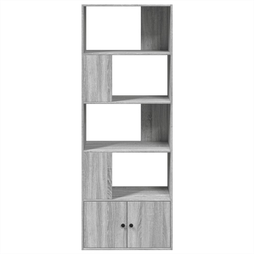 vidaXL Estantería madera de ingeniería gris Sonoma 70x36x189 cm