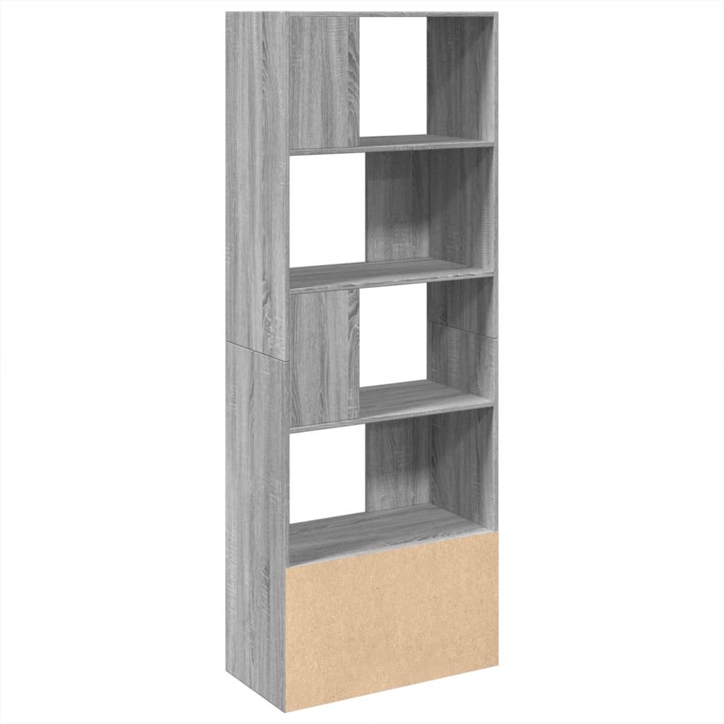 vidaXL Estantería madera de ingeniería gris Sonoma 70x36x189 cm