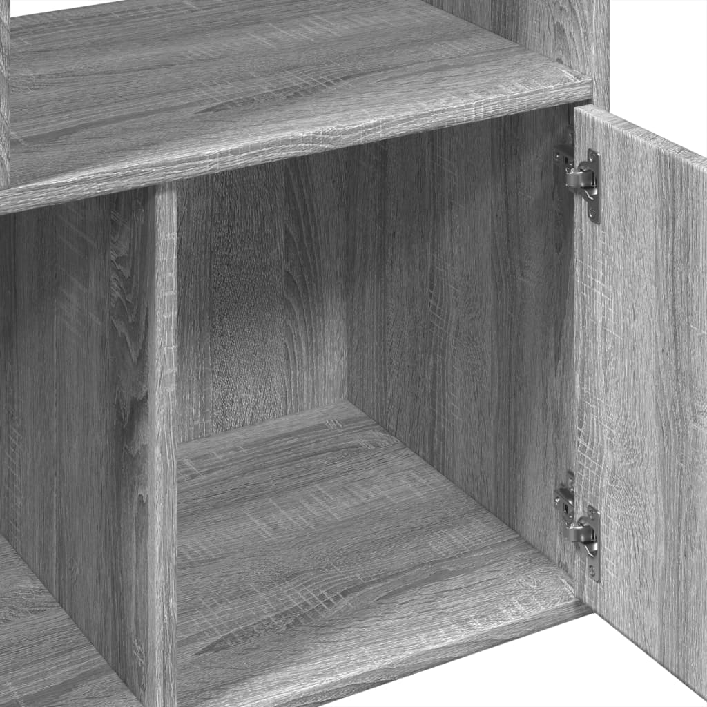 vidaXL Estantería madera de ingeniería gris Sonoma 70x36x189 cm