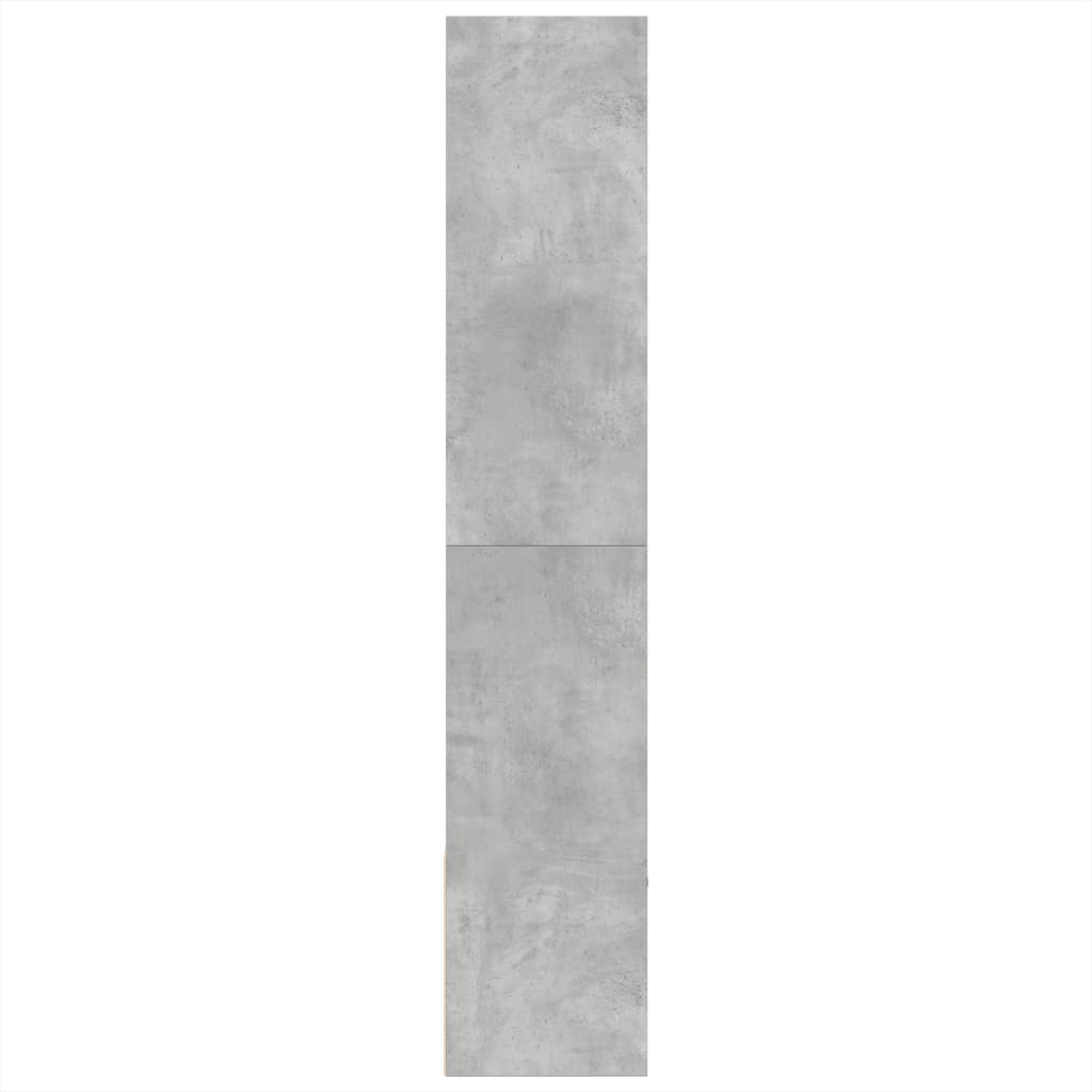 vidaXL Estantería de madera de ingeniería gris hormigón 100x36x189 cm