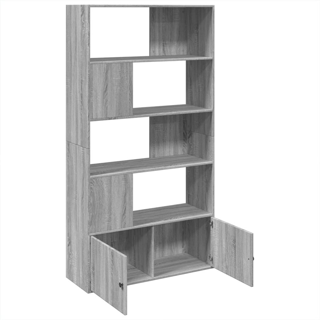 vidaXL Estantería madera de ingeniería gris Sonoma 100x36x189 cm