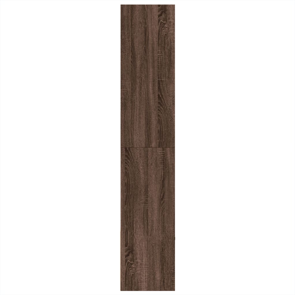 vidaXL Estantería de madera de ingeniería marrón roble 100x36x189 cm