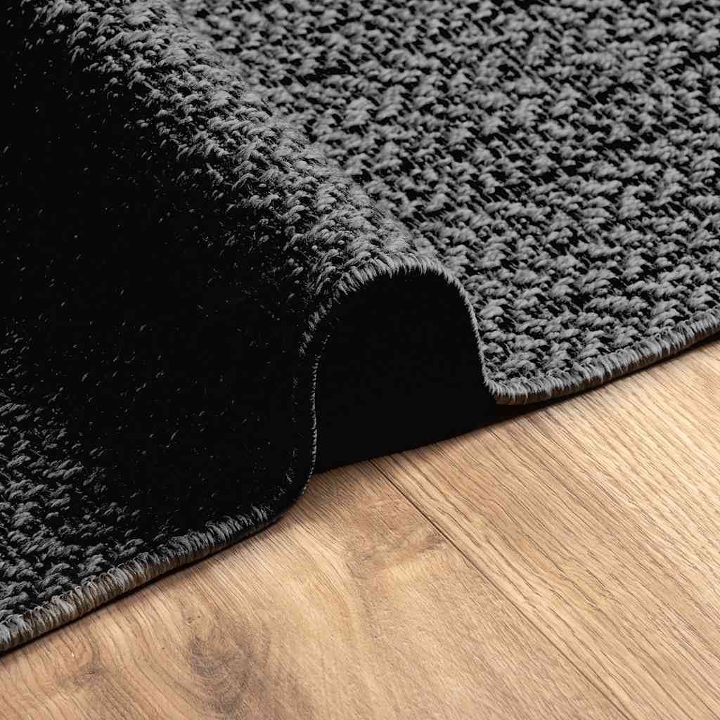 vidaXL Alfombra ZIZUR apariencia yute interior exterior antracita