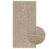 vidaXL Alfombra ZIZUR apariencia yute interior exterior beige 60x110cm