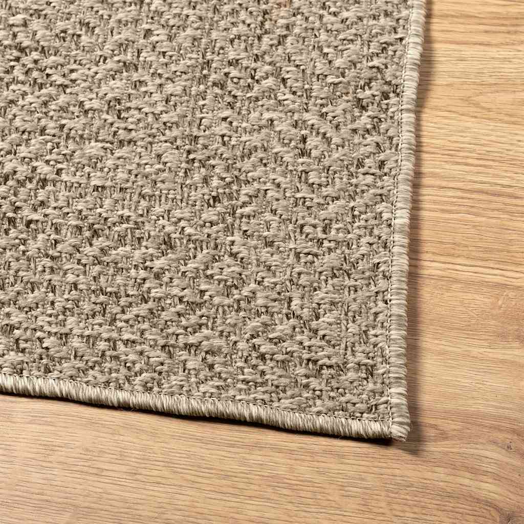 vidaXL Alfombra ZIZUR apariencia yute interior exterior beige 60x110cm