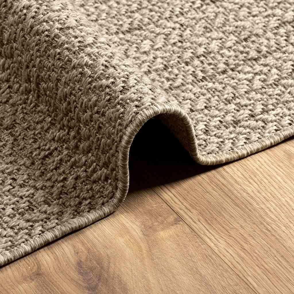 vidaXL Alfombra ZIZUR apariencia yute interior exterior beige 60x110cm