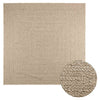 vidaXL Alfombra ZIZUR aspecto yute interior/exterior beige 240x240 cm