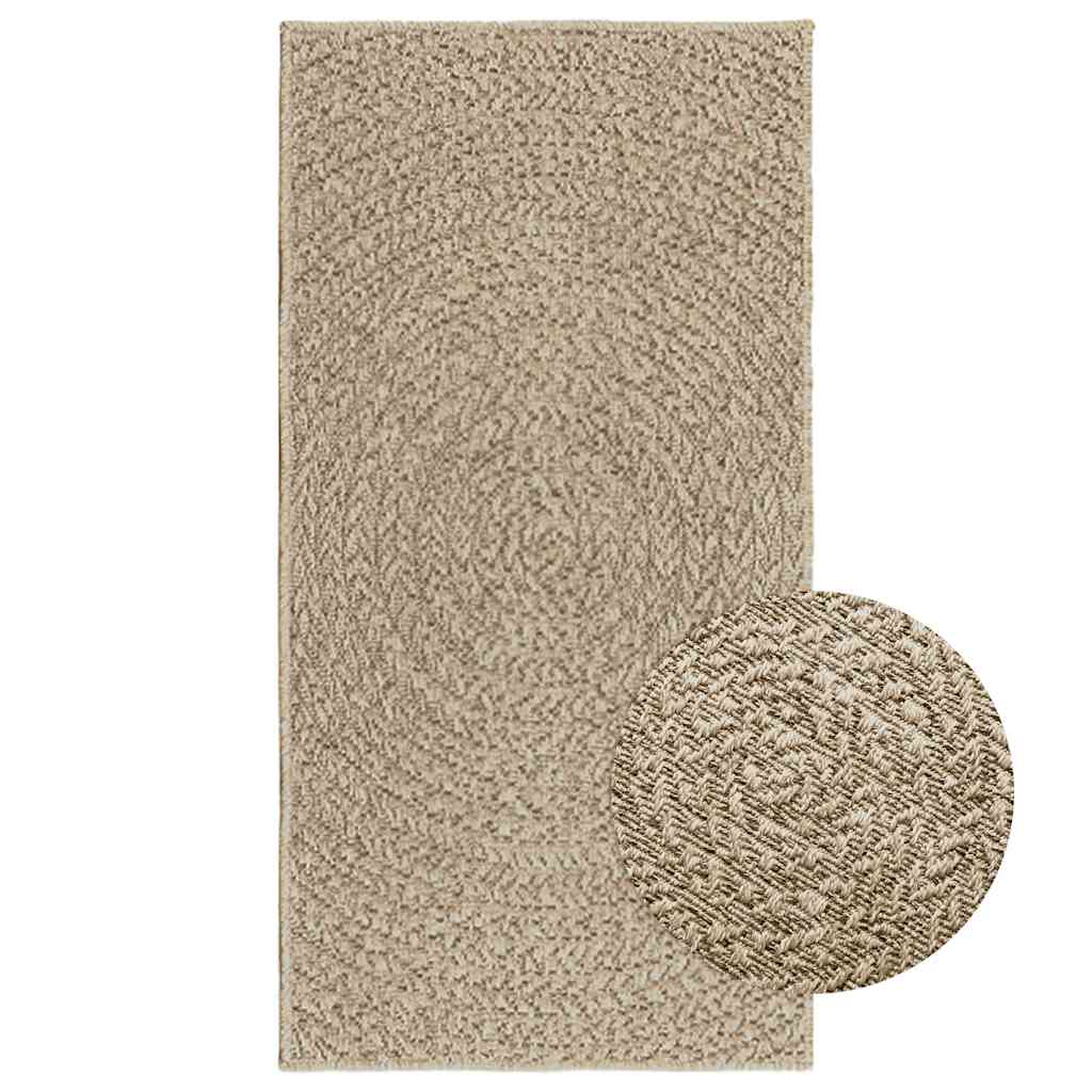 vidaXL Alfombra ZIZUR apariencia yute interior exterior beige 60x110cm