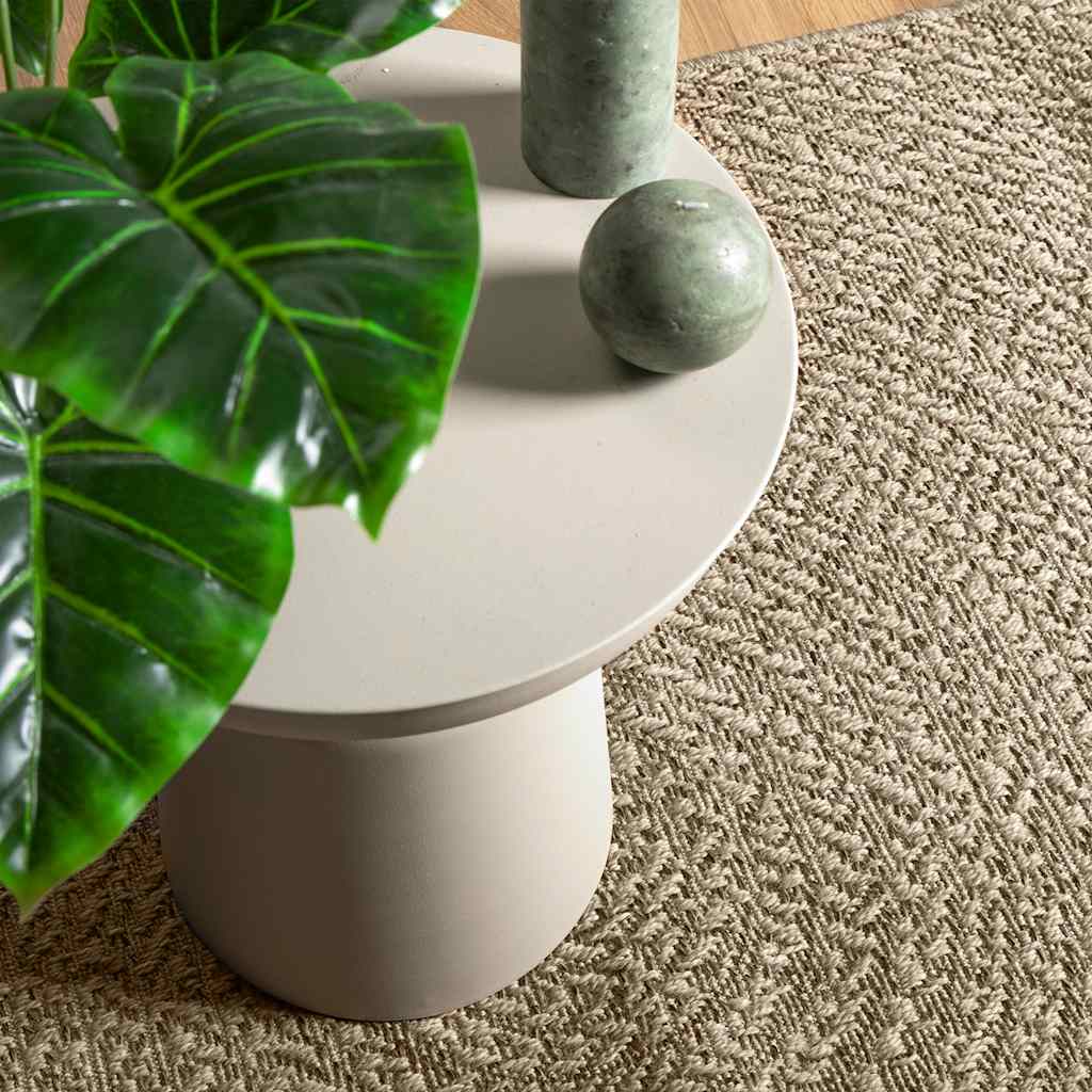 vidaXL Alfombra ZIZUR apariencia yute interior exterior beige 60x110cm