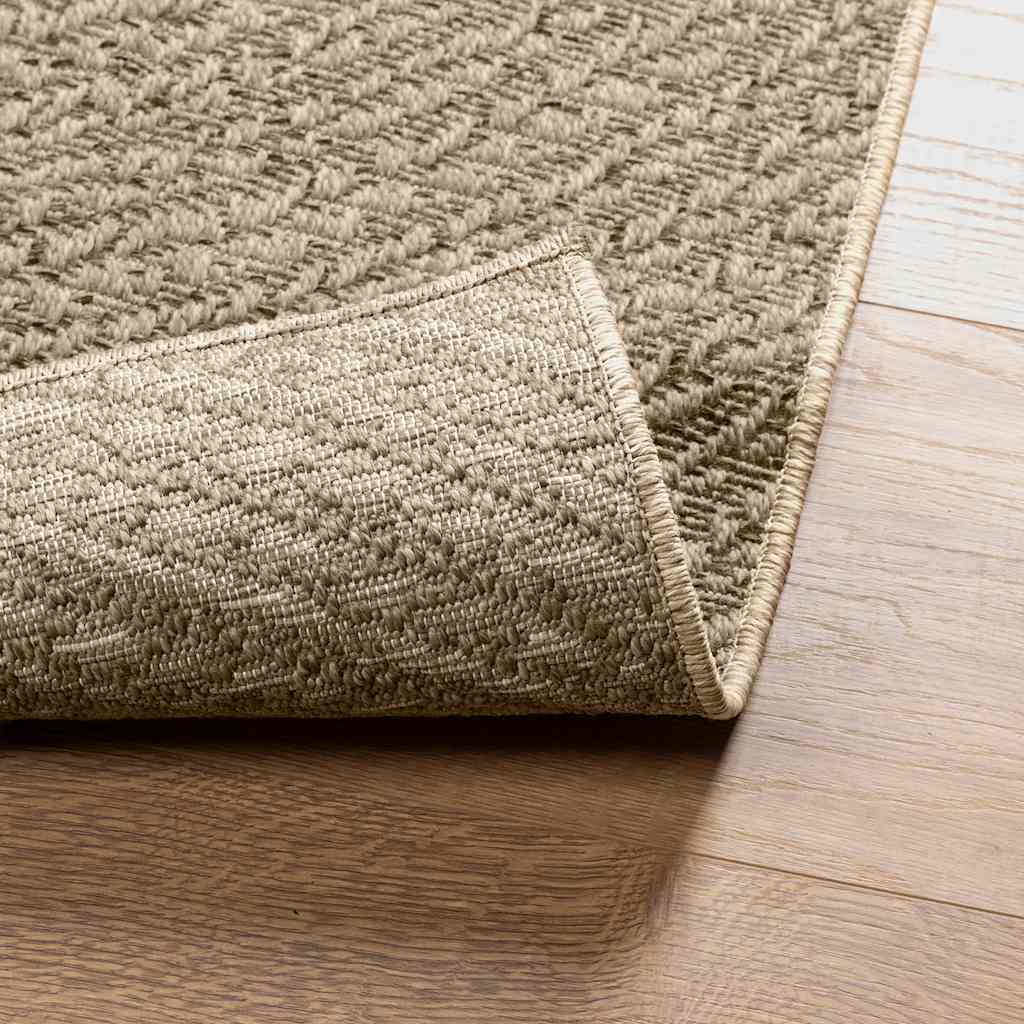 vidaXL Alfombra ZIZUR apariencia yute interior exterior beige 60x110cm