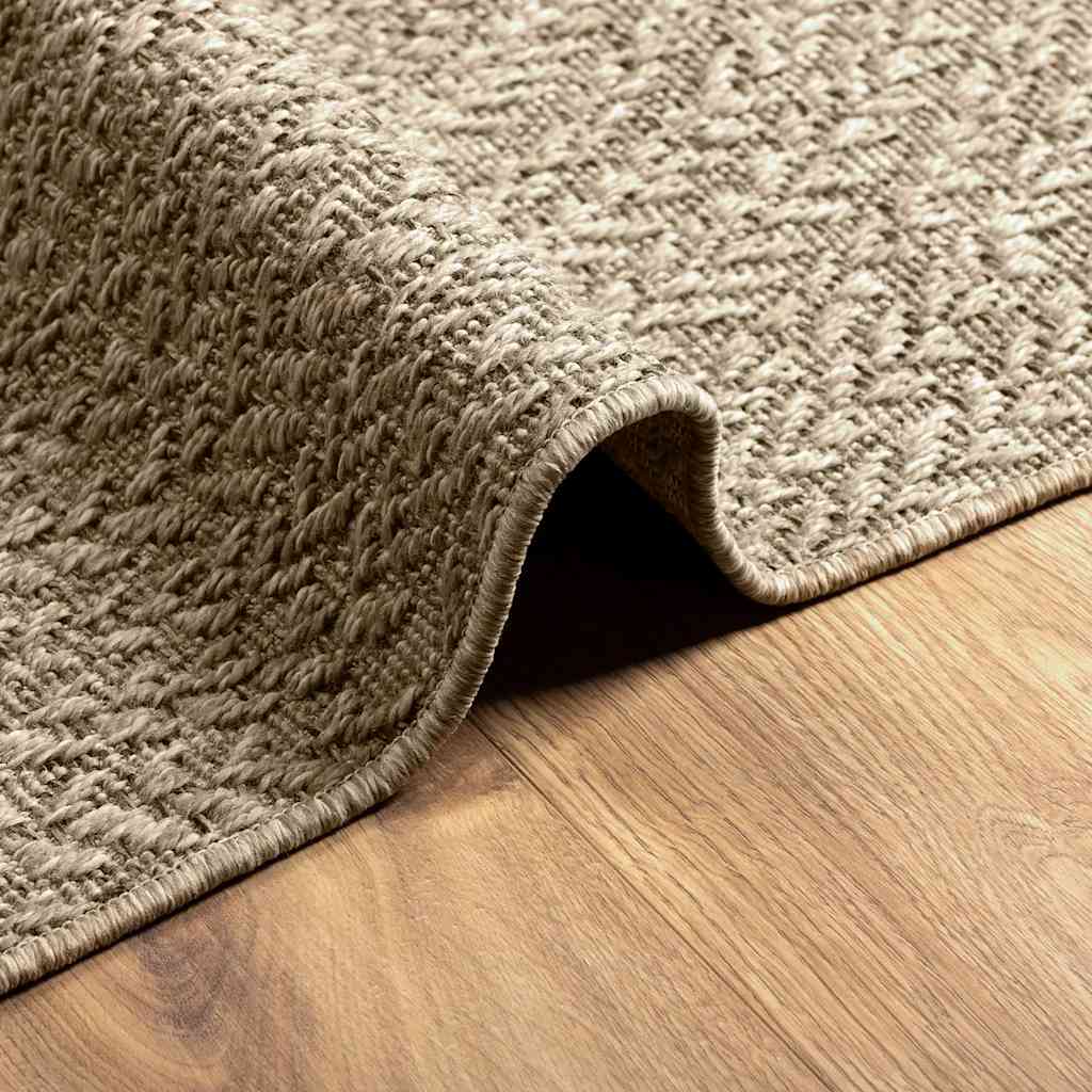 vidaXL Alfombra ZIZUR apariencia yute interior exterior beige 60x110cm