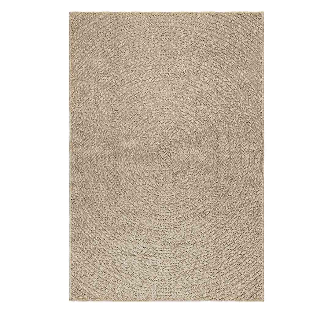 vidaXL Alfombra ZIZUR aspecto yute interior/exterior beige 120x170 cm