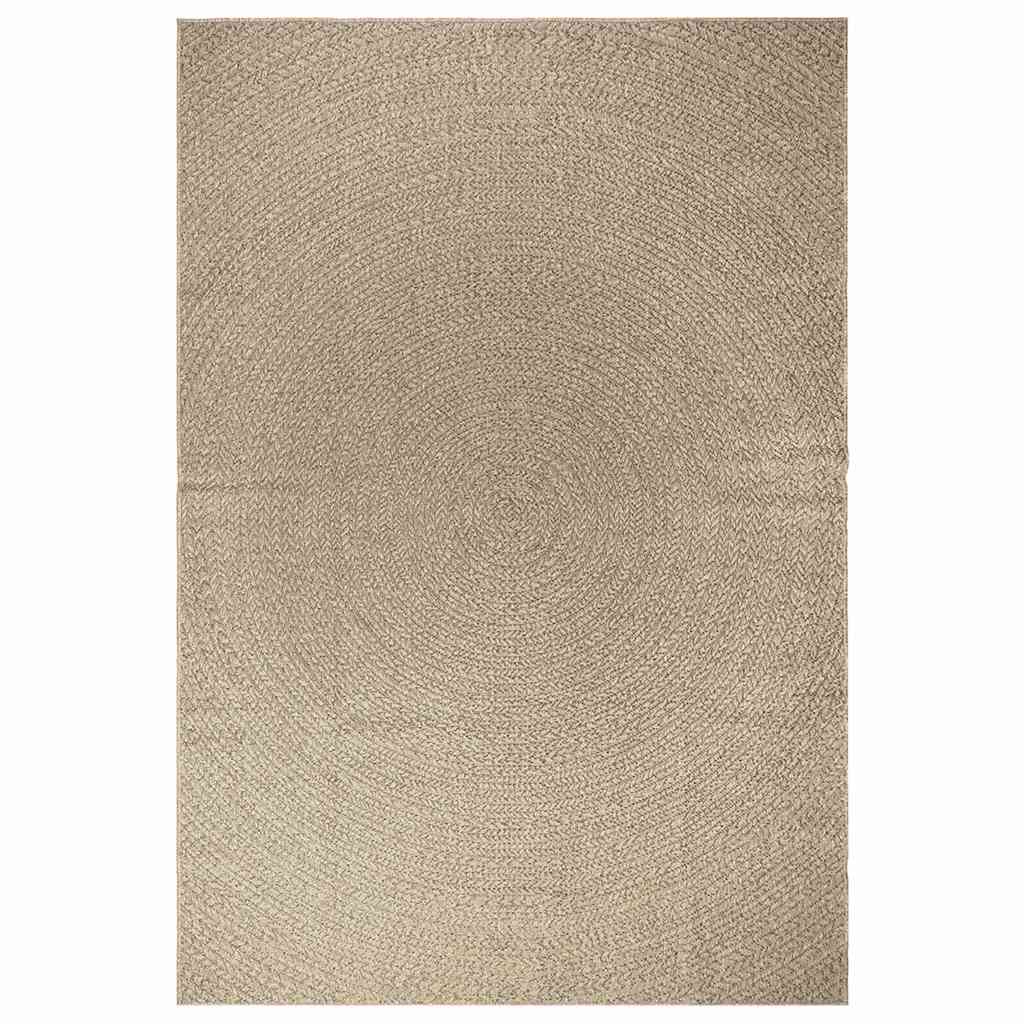 vidaXL Alfombra ZIZUR aspecto yute interior/exterior beige 200x290 cm