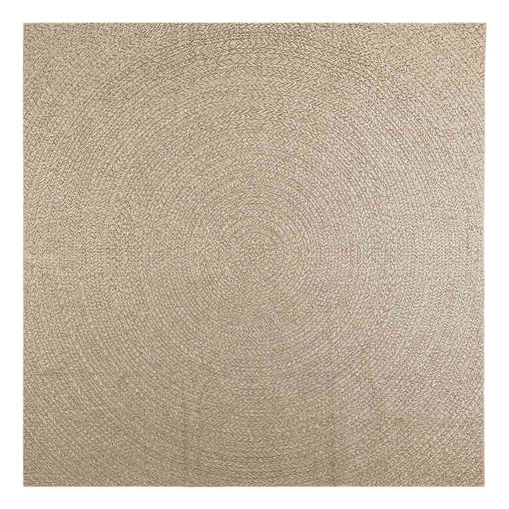 vidaXL Alfombra ZIZUR aspecto yute interior/exterior beige 240x240 cm