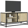 vidaXL Mueble TV metal y madera ingeniería roble Sonoma 80x34,5x40 cm