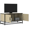 vidaXL Mueble TV metal y madera ingeniería roble Sonoma 80x34,5x40 cm