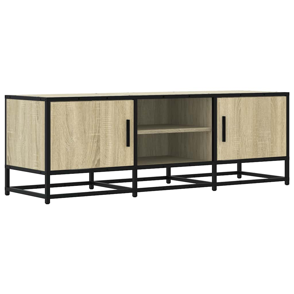 vidaXL Mueble TV metal y madera ingeniería roble Sonoma 120x35x41 cm