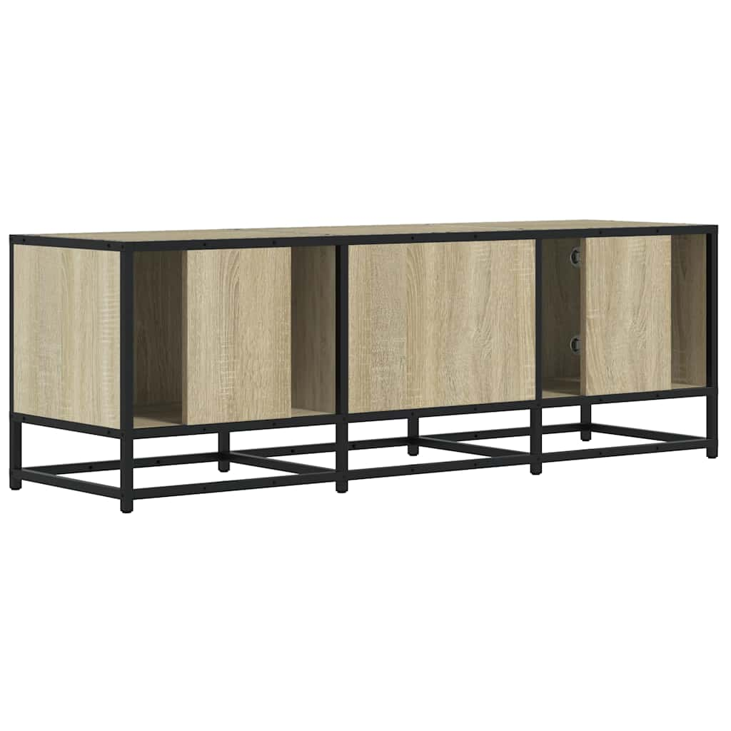 vidaXL Mueble TV metal y madera ingeniería roble Sonoma 120x35x41 cm