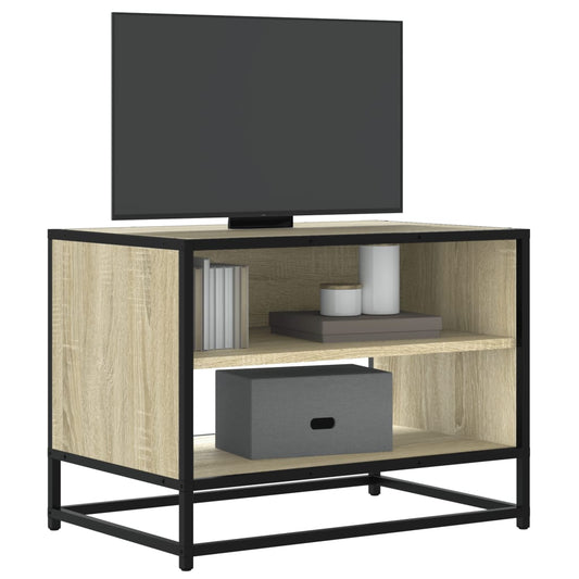 vidaXL Mueble TV metal y madera ingeniería roble Sonoma 61x40x46 cm