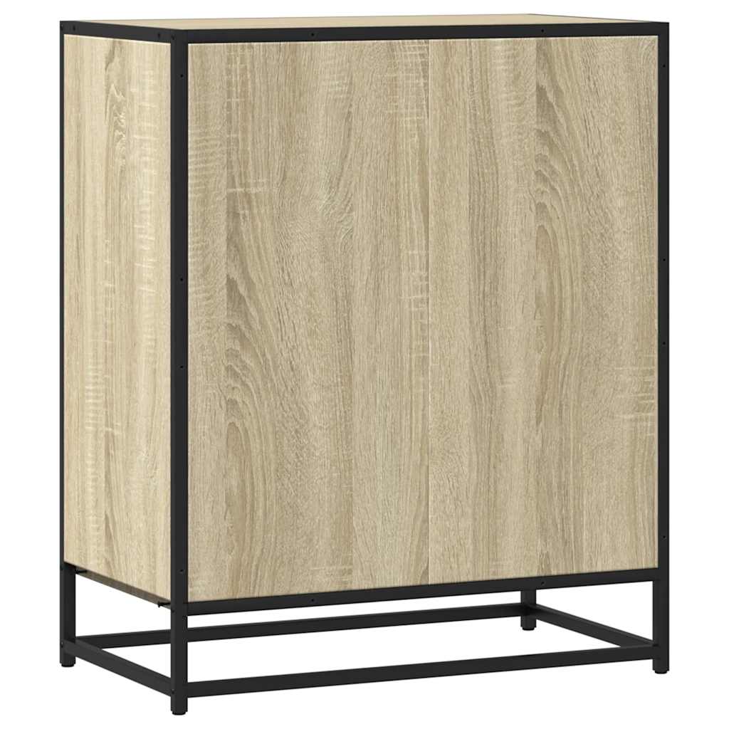 vidaXL Aparador de madera contrachapada roble sonoma 62x35x76 cm