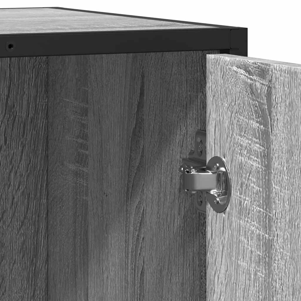 vidaXL Aparador madera de ingeniería gris sonoma 62x35x76 cm