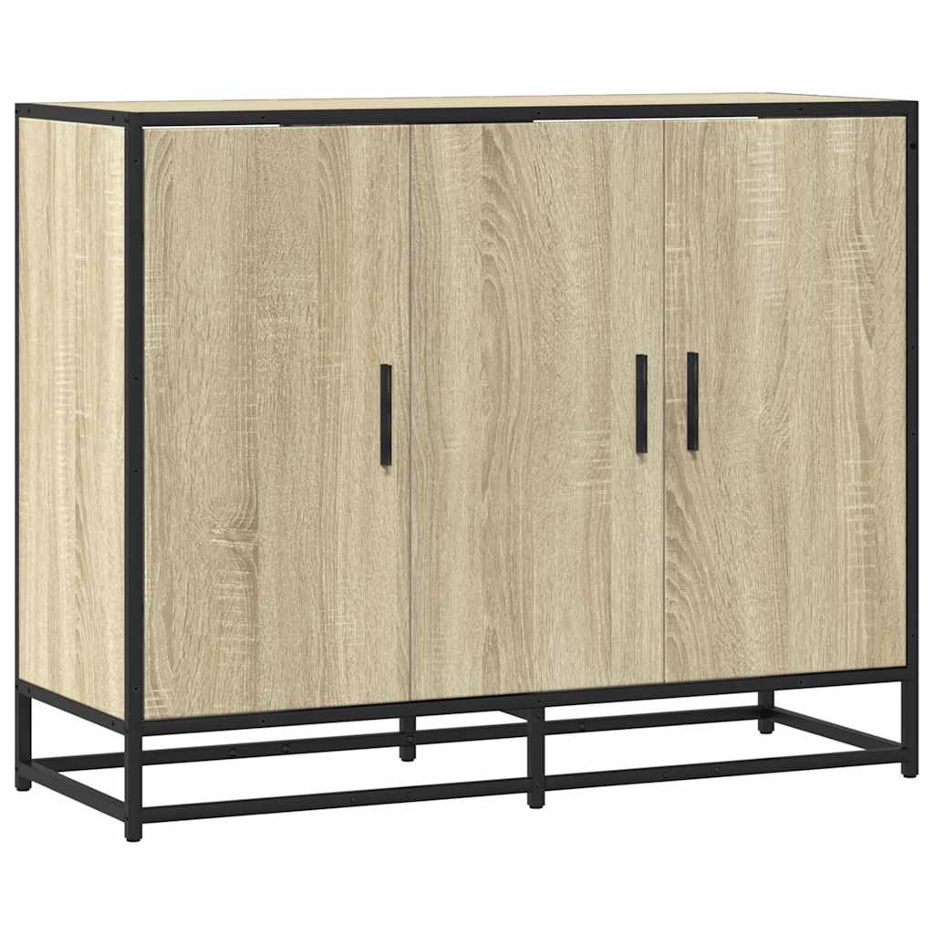 vidaXL Aparador madera de ingeniería roble sonoma 94x35x76 cm