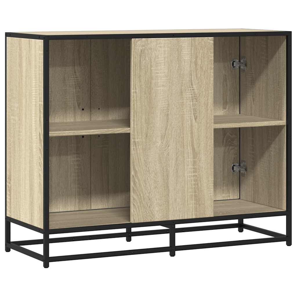 vidaXL Aparador madera de ingeniería roble sonoma 94x35x76 cm