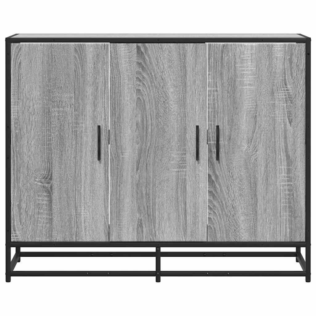 vidaXL Aparador madera de ingeniería gris sonoma 94x35x76 cm