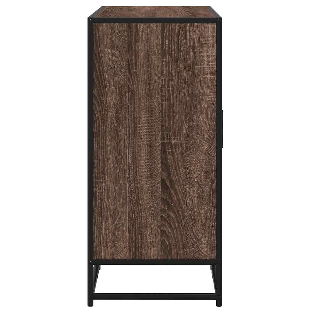 vidaXL Aparador madera contrachapada marrón roble 94x35x76 cm