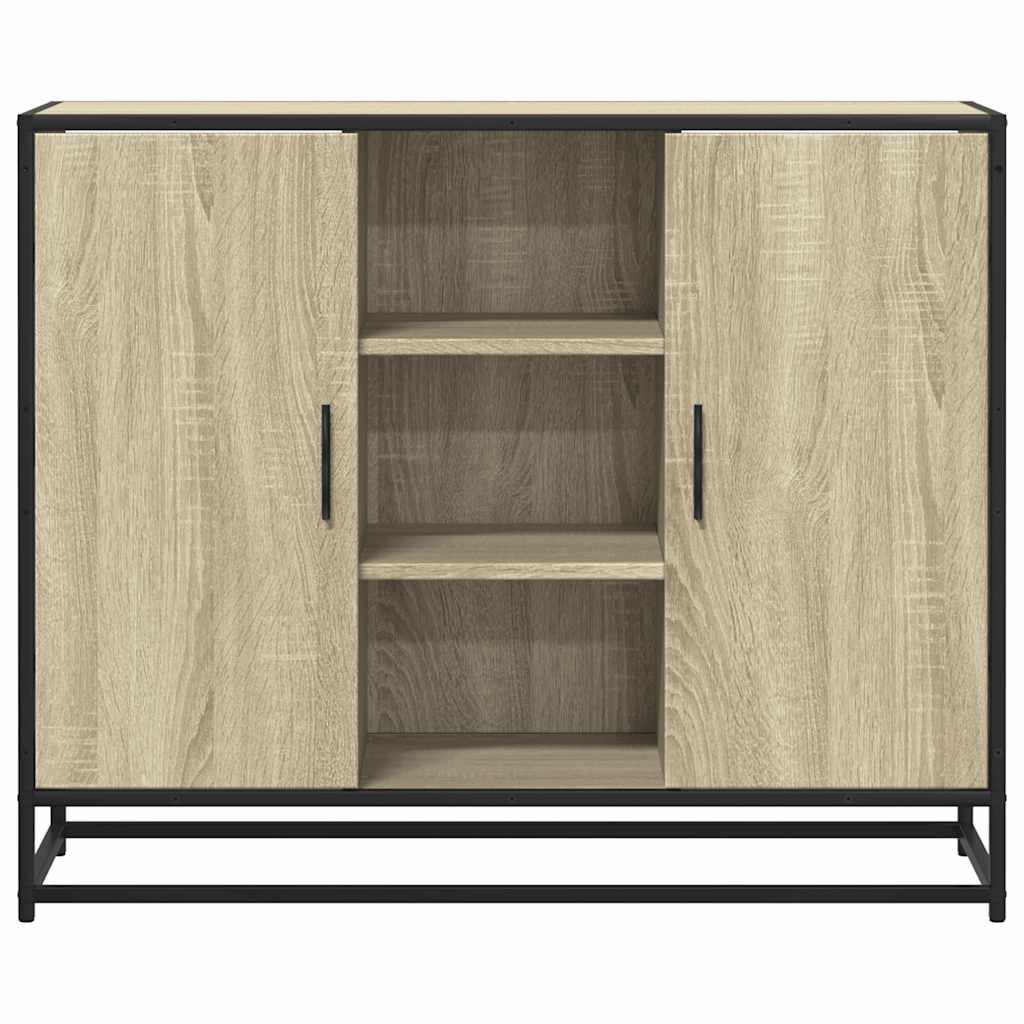 vidaXL Aparador de madera de ingeniería roble Sonoma 92x35x76 cm