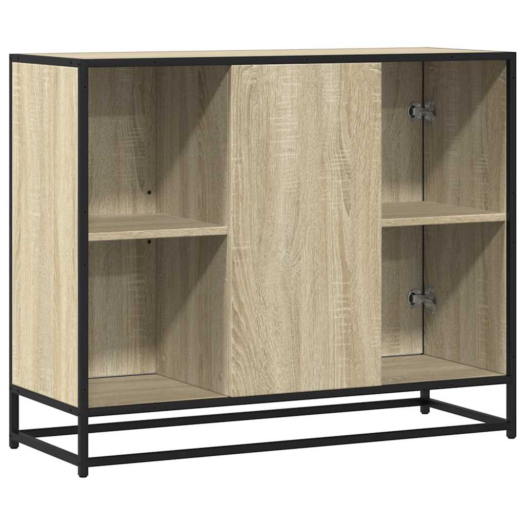 vidaXL Aparador de madera de ingeniería roble Sonoma 92x35x76 cm