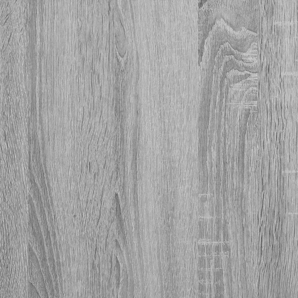 vidaXL Aparador de madera de ingeniería gris Sonoma 92x35x76 cm