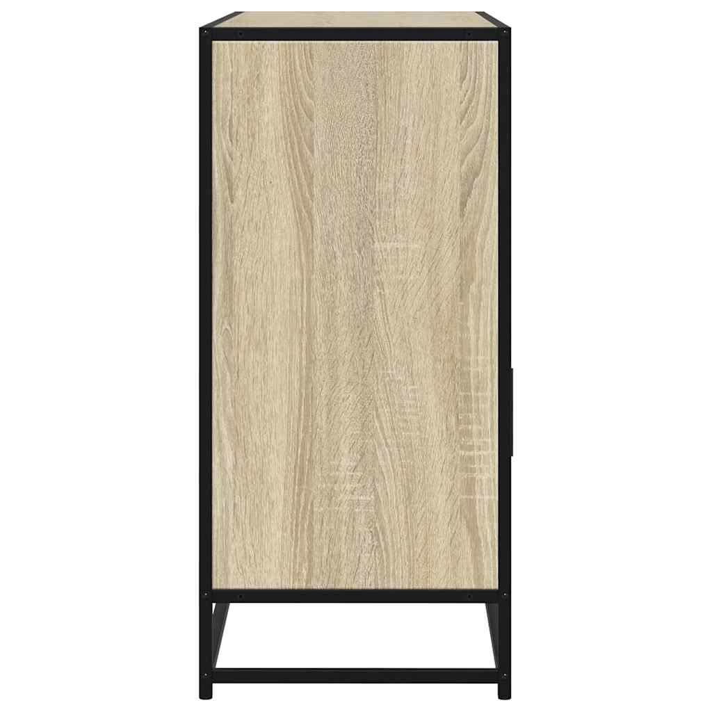 vidaXL Aparador de madera contrachapada roble sonoma 100x35x76 cm